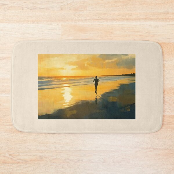 Item preview, Sunset Beach Jogging Scene designed and sold by Alin Richard Iovănuț.