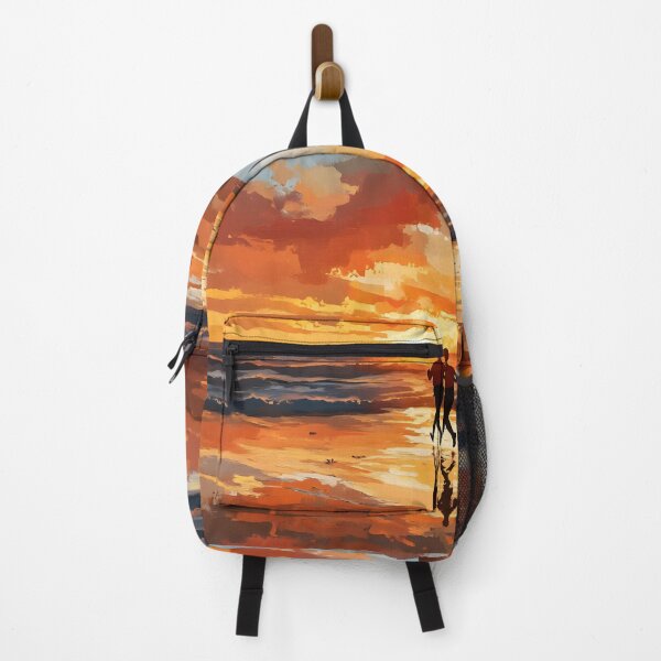Item preview, Sunset Beach Jogging Scene designed and sold by Alin Richard Iovănuț.