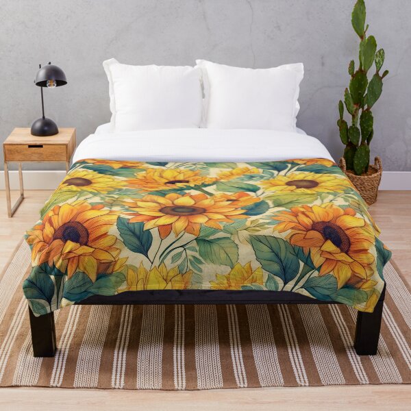 Artikelvorschau, Sonnenblumenmuster entworfen und verkauft von 100Sunsets.