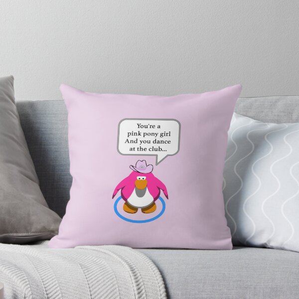 Item preview, Pink Pony Club Penguin  designed and sold by Kool Stickers.