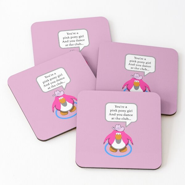 Item preview, Pink Pony Club Penguin  designed and sold by Kool Stickers.