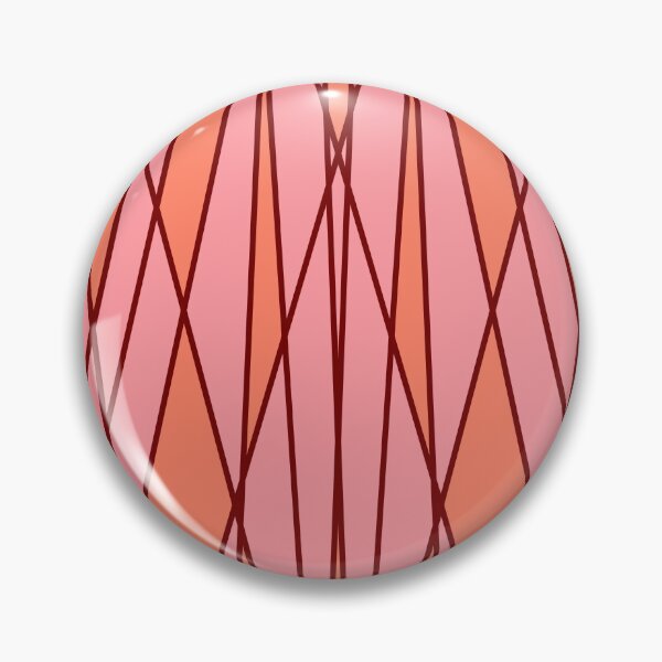 Item preview, Peach orange and pink geometric design, symmetrical vertical lines  designed and sold by Stefrait-7.