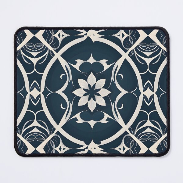 Item preview, Elegant Dark Blue Floral designed and sold by KaviPatterns.