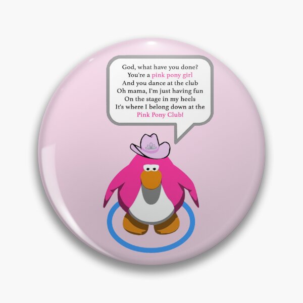 Item preview, Pink Pony Club Penguin 3 designed and sold by Kool Stickers.