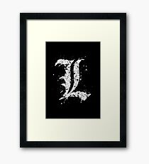 Death Note - L Framed Print