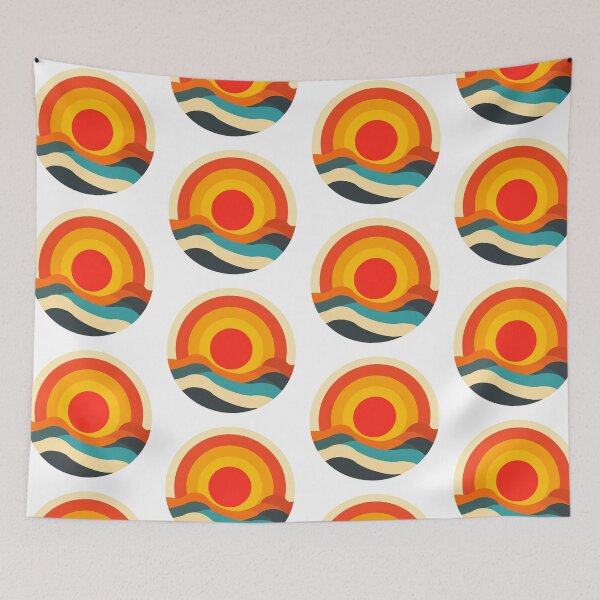 Item preview, Retro Sunshine Vibes: Groovy 70's Sunburst Designs for Apparel, Art, and More! designed and sold by Ignorant-Artist.