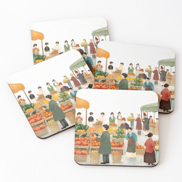 Item preview, Lively Farmers Market Visit designed and sold by Alin Richard Iovănuț.