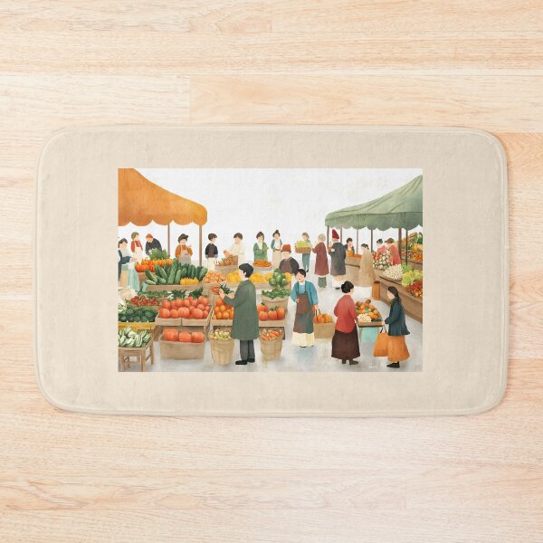 Item preview, Lively Farmers Market Visit designed and sold by Alin Richard Iovănuț.