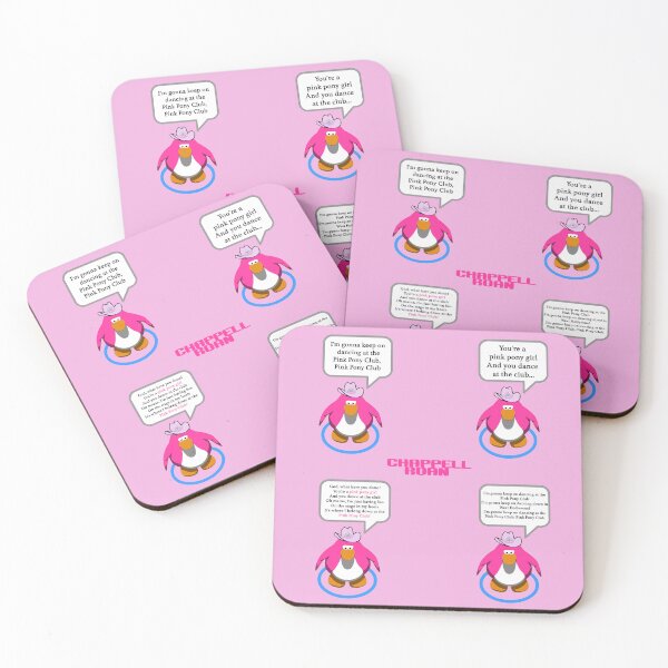 Item preview, Chappell Pink Pony Club Penguin Pack designed and sold by Kool Stickers.