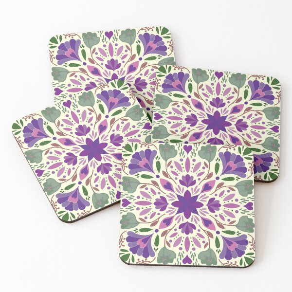 Item preview, Tropical Breeze Mandala - Earthy Plum-24A-068 designed and sold by Cori Lang.