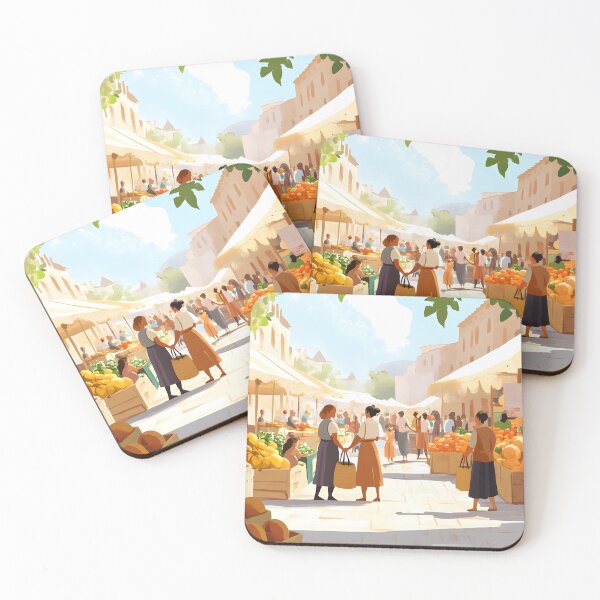 Item preview, Lively Farmers Market Visit designed and sold by Alin Richard Iovănuț.