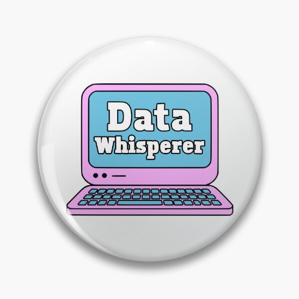Artikelvorschau, Datenflüsterer! Rosa und blauer Datenanalysten-Computer entworfen und verkauft von PMCreative.