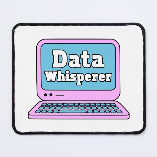 Item preview, Data Whisperer! Pink And Blue Data Analyst Computer designed and sold by PMCreative.