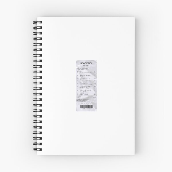 Item preview, The 1975 Notes on a Conditional Form Receiptify designed and sold by arishatz.
