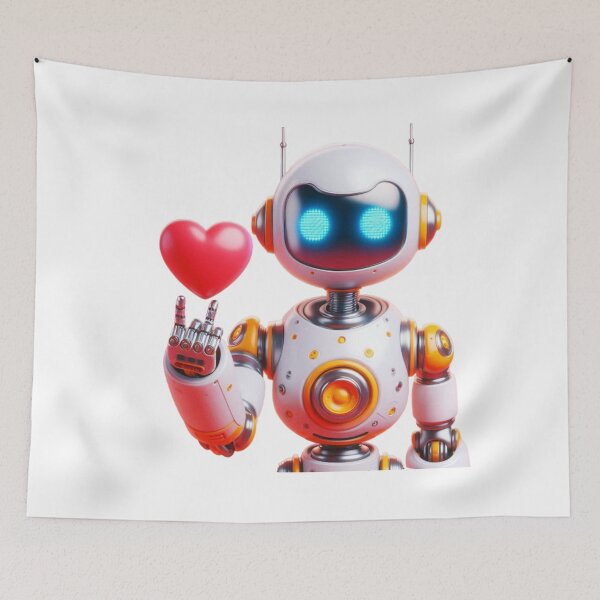 Item preview, Love robot, Digital Art, Art Of The Future, Sci-Fi Mood designed and sold by WorlDigitalArts.
