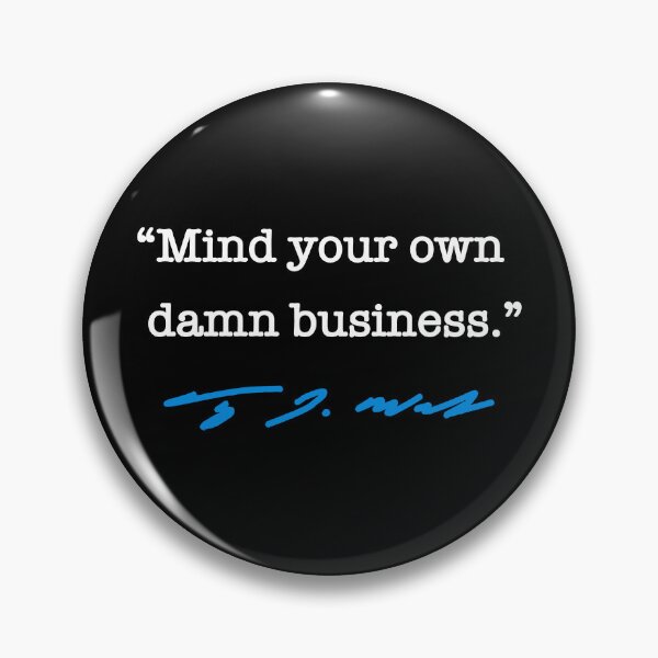 Item preview, Mind your own damn business - Tim Walz (blue) designed and sold by Thelittlelord.