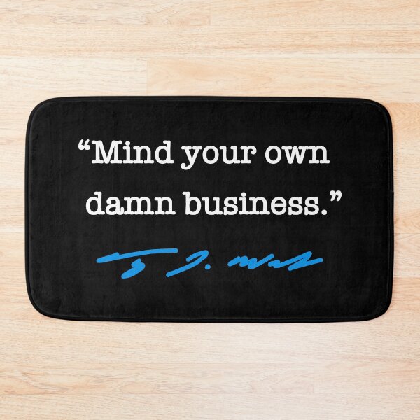 Aperçu de l'œuvre Mind your own damn business - Tim Walz (blue) créée et vendue par Thelittlelord.