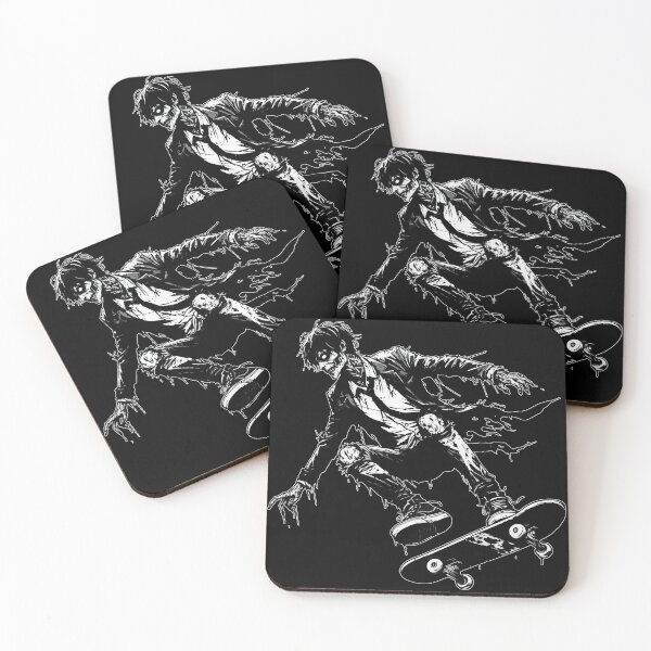 Item preview, Monochromatic Zombie Skater Creepy designed and sold by TomFrontierArt.