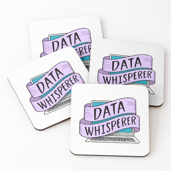 Item preview, Data Whisperer! Pink And Blue Data Analyst Laptop designed and sold by PMCreative.