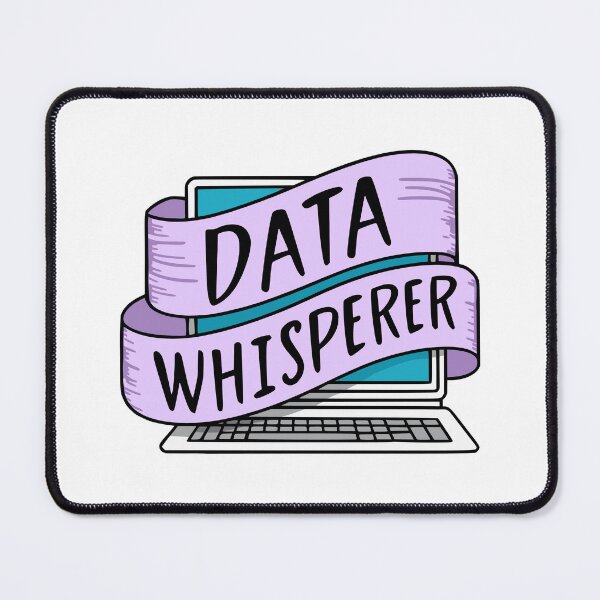 Item preview, Data Whisperer! Pink And Blue Data Analyst Laptop designed and sold by PMCreative.