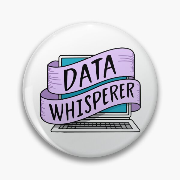Item preview, Data Whisperer! Pink And Blue Data Analyst Laptop designed and sold by PMCreative.
