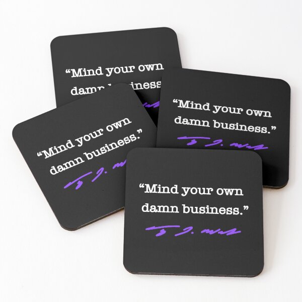 Item preview, Mind your own damn business - Tim Walz (purple) designed and sold by Thelittlelord.
