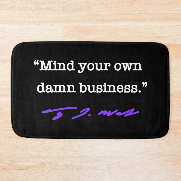 Item preview, Mind your own damn business - Tim Walz (purple) designed and sold by Thelittlelord.