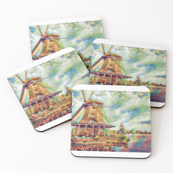 Item preview, windmill on the shores of the Ijsselmeer designed and sold by sid1802.