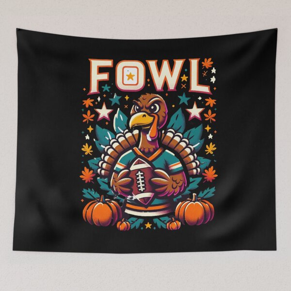 Item preview, Fowl Thanksgiving Football Turkey Funny Game Day designed and sold by Hananiah Merch.