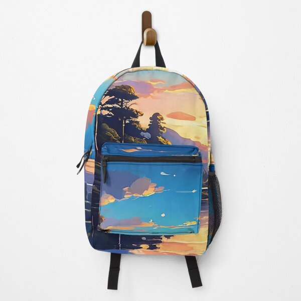 Item preview, Sunset Over the Lake – Serene and Reflective Lake Sunset Art with Golden and Warm Hues designed and sold by UniGift.