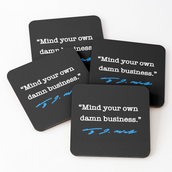 Item preview, Mind your own damn business - Tim Walz (blue) designed and sold by Thelittlelord.