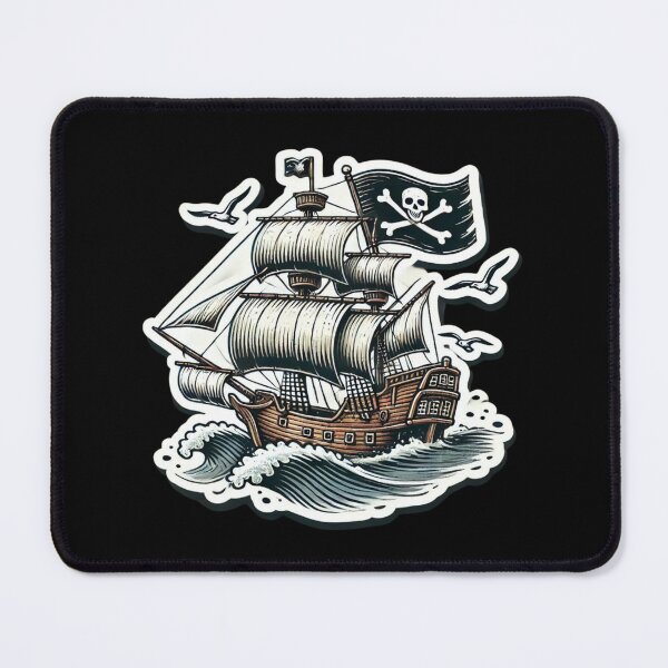 Item preview, Pirate Ship Baseball Adventure designed and sold by pixelpulsenyc.