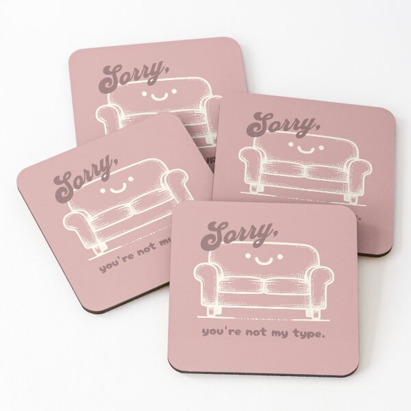 Item preview, Sorry You're Not My Type Couch Dating Childless Cat Lady designed and sold by chrisrivait.