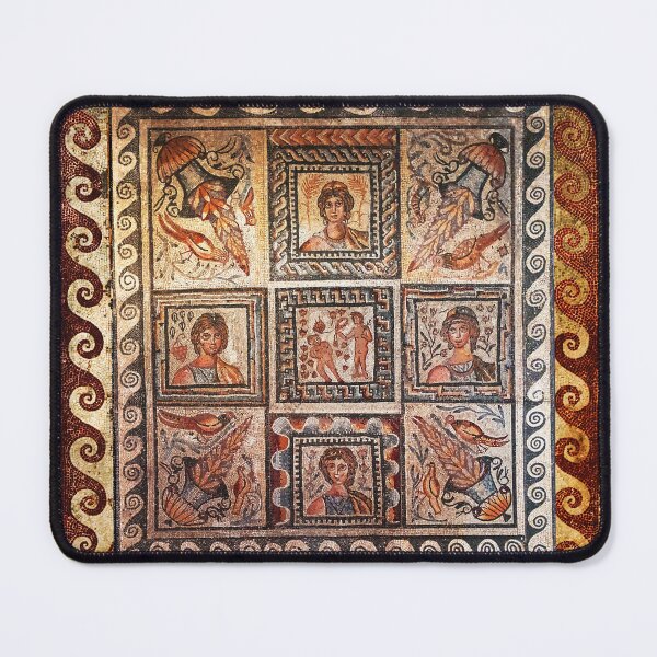 Item preview, ANTIQUE ROMAN MOSAICS FOUR SEASONS designed and sold by BulganLumini.