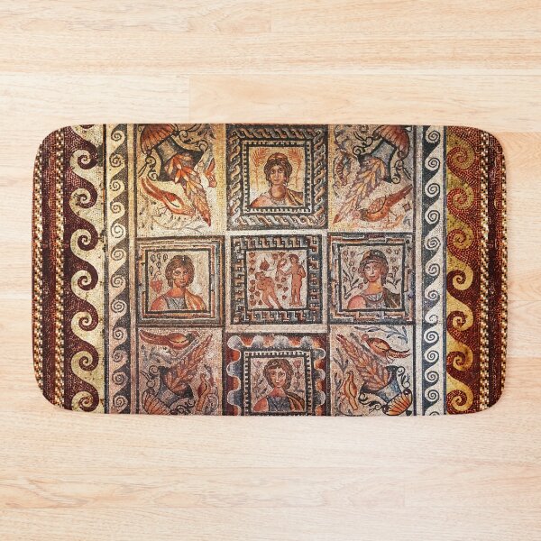 Item preview, ANTIQUE ROMAN MOSAICS FOUR SEASONS designed and sold by BulganLumini.