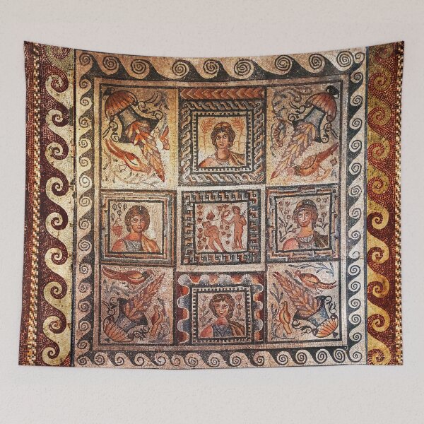Item preview, ANTIQUE ROMAN MOSAICS FOUR SEASONS designed and sold by BulganLumini.
