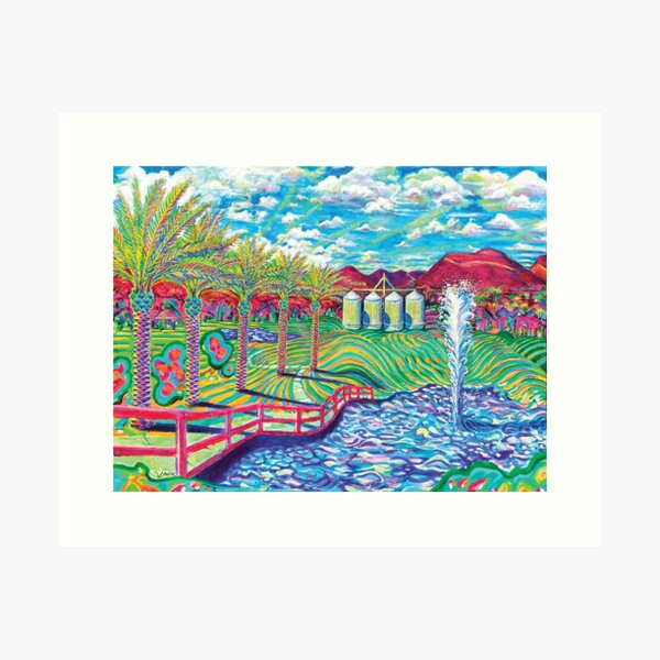 Item preview, Four Silos Gilbert Arizona Painting designed and sold by Justin Lanier.