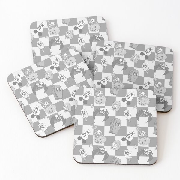 Item preview, B&W Spooky Rubber Hose Pattern designed and sold by Breanna Forest.