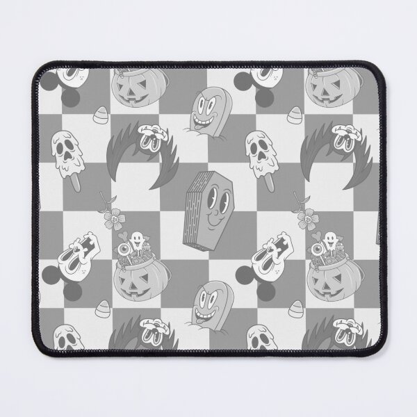 Item preview, B&W Spooky Rubber Hose Pattern designed and sold by Breanna Forest.
