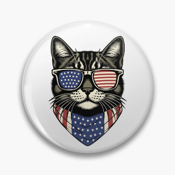 USA Kitty Cat Design - Perfect for the Childless Cat Lady — Pin by BiMood