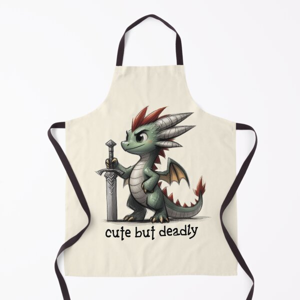Item preview, Cute but Deadly Dragon with Sword Illustration designed and sold by Dream-Fab.