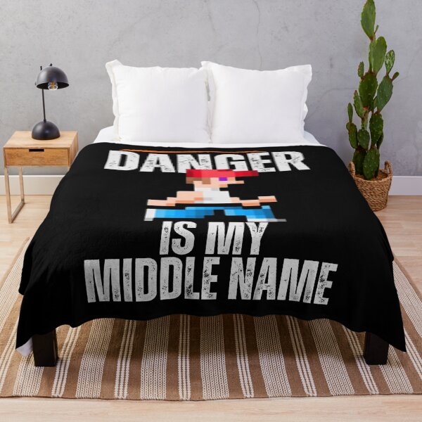 Item preview, Danger Is My Middle Name - Retro Gaming Tee | Funny Retro Tee designed and sold by Reichcorp.