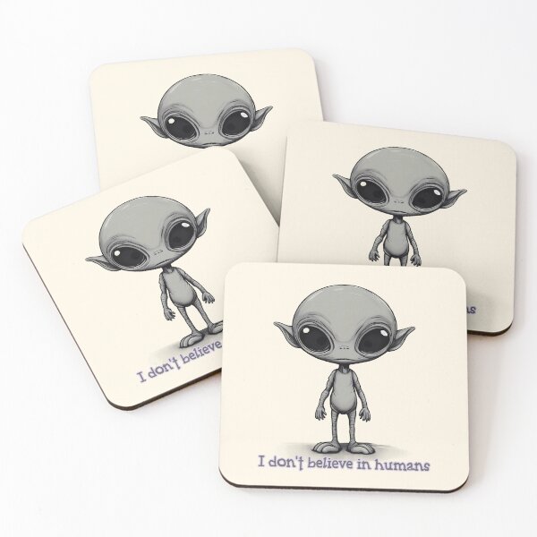 Item preview, Alien Art: I Don't Believe in Humans designed and sold by Dream-Fab.