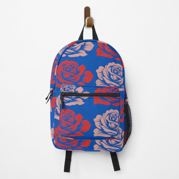 Item preview, Pink and Red Roses with Blue Backround designed and sold by Mimigotthegoods.
