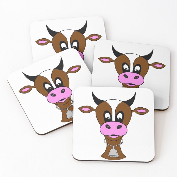 Item preview, Cow Head Cow Bell -  Cute Cow designed and sold by Sartoris Art.