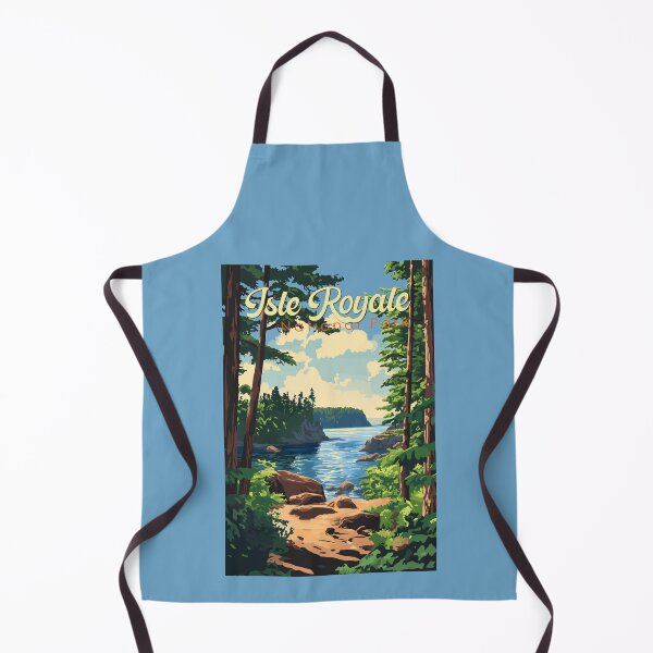 Artikelvorschau, Isle Royale Nationalpark Illustration Reisekunst Vintage entworfen und verkauft von KrisSidDesigns.