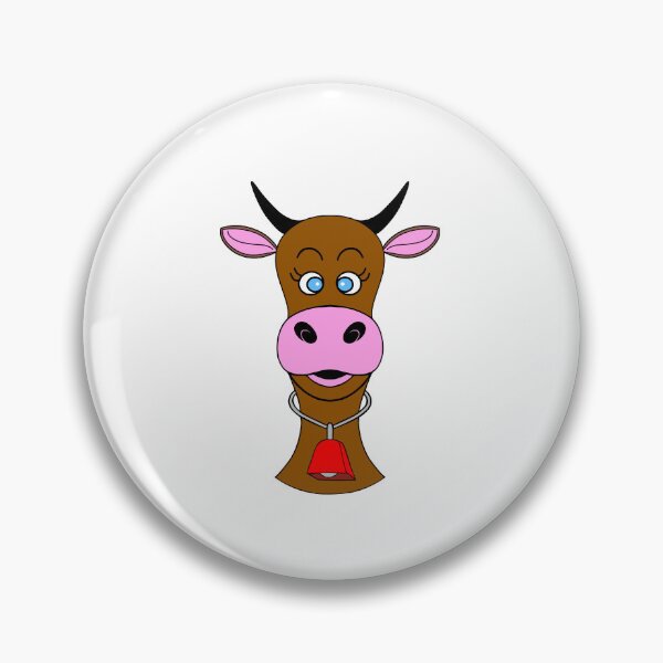 Item preview, Cute Cow With Cow Bell designed and sold by Sartoris Art.