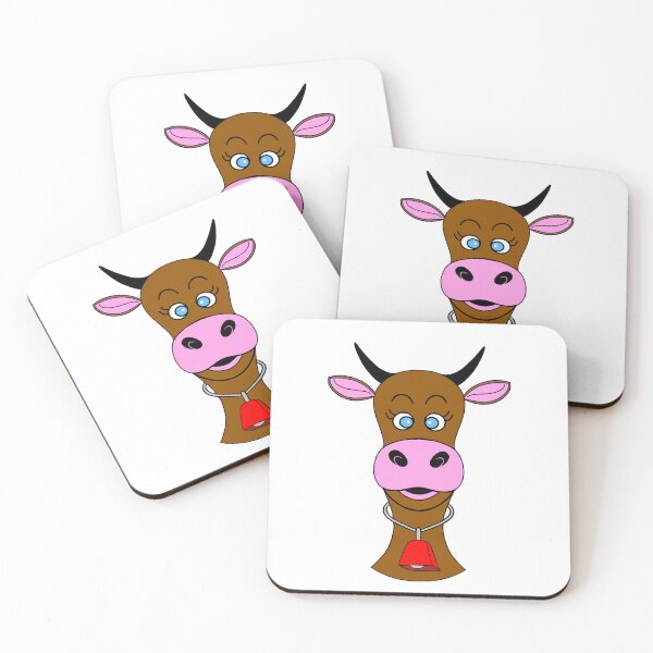 Item preview, Cute Cow With Cow Bell designed and sold by Sartoris Art.