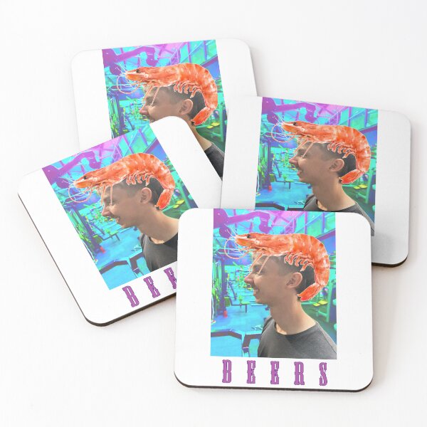 Item preview, beers man shrimp on head designed and sold by Jakng.
