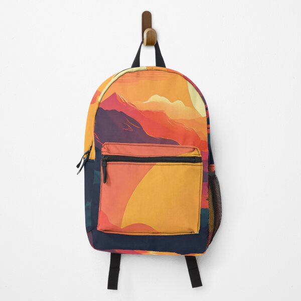 Item preview, Sunset Serenity: paisaje montañoso atrevido y estilizado designed and sold by susshop214.